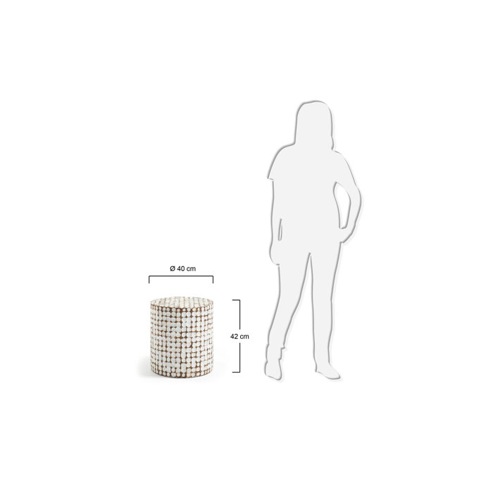 OROA Coconut End Table Perigold